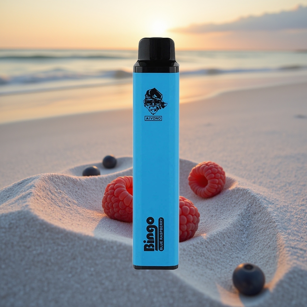 Aivono Aim Bingo 4000 Puffs Vienreizējās lietošanas vape Zilā Aveņu Garša 21×123mm 1000mAh 10mL