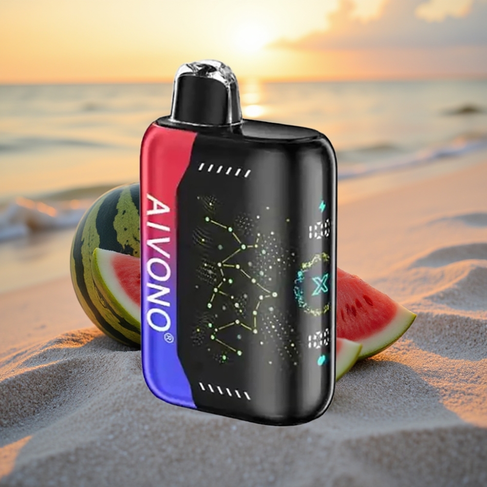 Aivono AIM BOOM 25000 Pūšu Dispečera Vape Ledus Arbūzs Ķirsis 28ml 5%