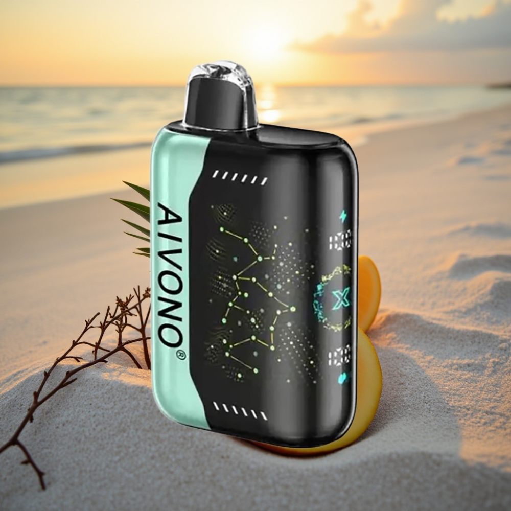 Aivono AIM BOOM 25000 Puffs Vienreizējās lietošanas vape Skābs Mangos Ananāss 0-5% Nikotīns 28ml 650mAh