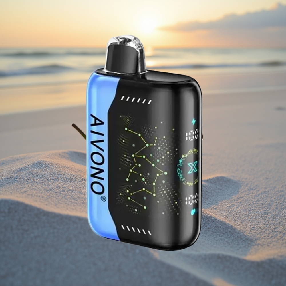 Aivono AIM BOOM 25000 Puffs Vienreizējās lietošanas vape Zilā Rancher, 0%-5% Nikotīns, 28ml, 650mAh