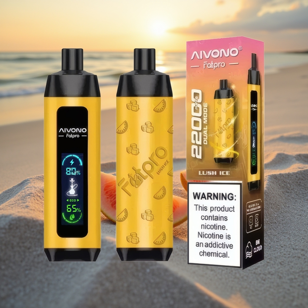 Aivono AIM FATPRO 22000 Puffs Vienreizējās lietošanas vape Svaiga Apsīšu Ledus 0%,2%,3%,5% Nikotīns 28ml E-šķidrums