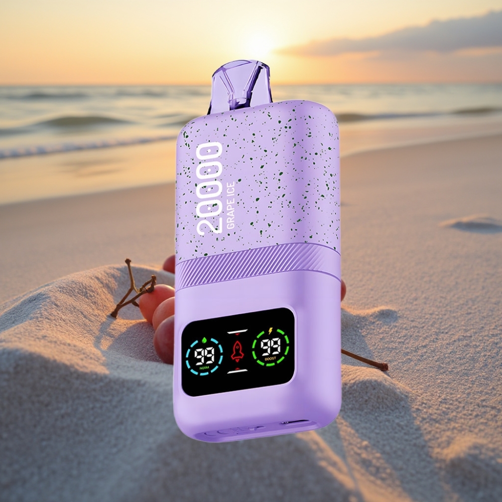 Aivono AIM MAGIC 20000 Pūfu Vienreizējās lietošanas vape Vīnogu Ledus, 26ml, 5% Nikotīna, Type-C