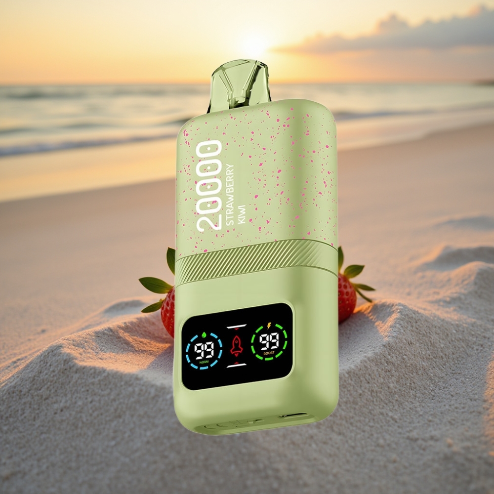 Aivono AIM MAGIC 20000 Pūšu Vienreizējās lietošanas vape ar zemenes-kiwi garšu, 26ml, Type-C, LCD