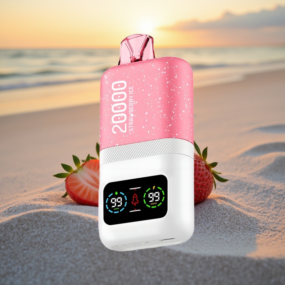 Aivono AIM MAGIC 20000 Puffs Vienreizējās lietošanas vape zemeņu ledus 26ml Dual Mesh LCD