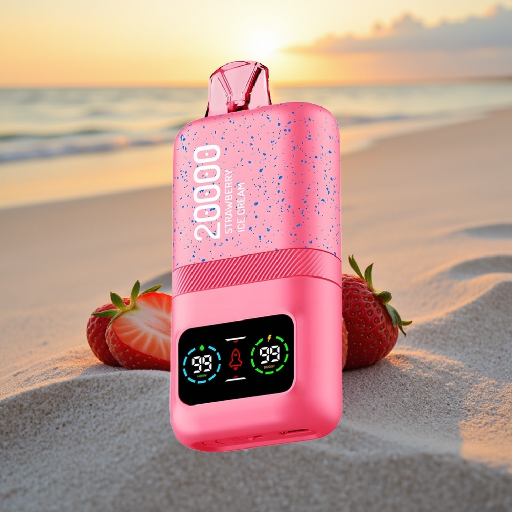Aivono AIM MAGIC 20000 Puffs Vienreizējās lietošanas vape zemeņu saldējums, 26ml e-glis, 600mAh, Type-C