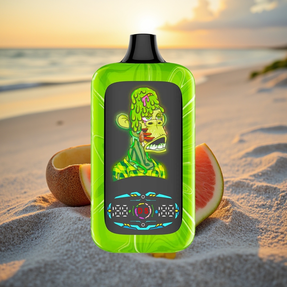 Fumot Digital Monkey 40000 Iztērējama Veipa Tropiskā Varavīksnes Šņāciens, Dual Engine, Dual Mesh, 850mAh, Type-C