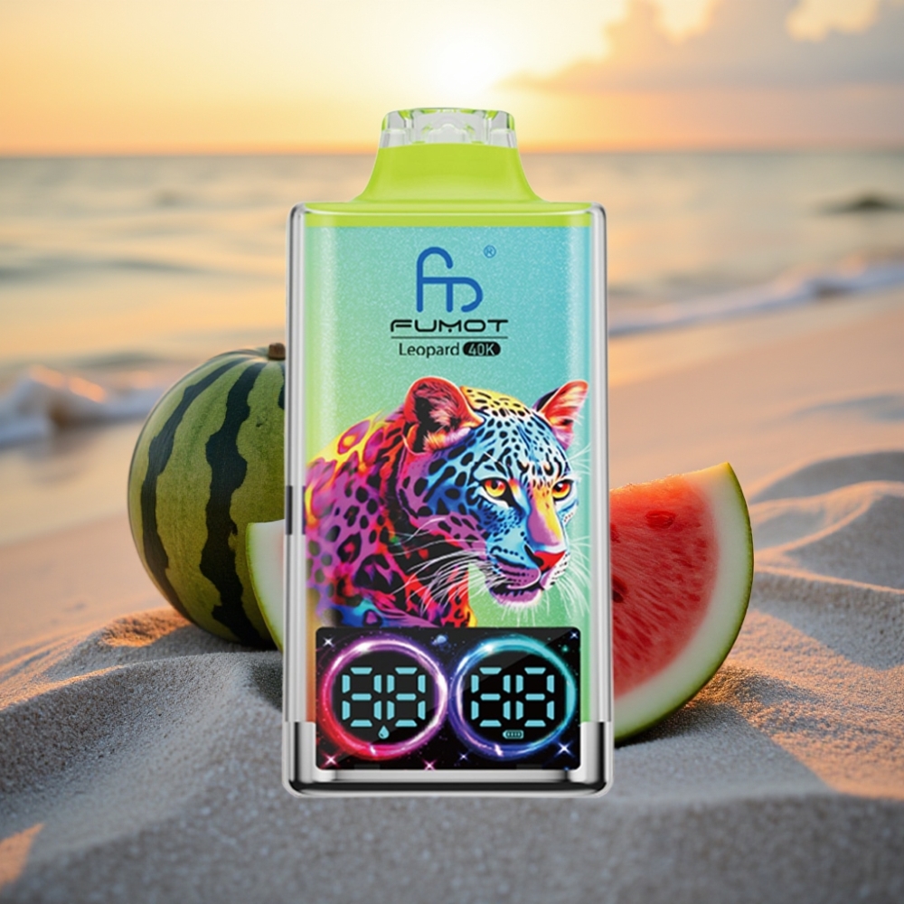 Fumot Leopard 40K Puffs Vienreizējās lietošanas vape Arbūzu Ledus, 700mAh, Type-C, 0-5% Nikotīns