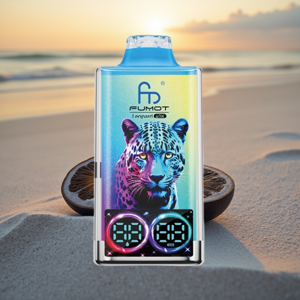 Fumot Leopard 40K Puffs Vienreizējās lietošanas vape Melnais Pūķa Ledus, 700mAh, Dual Mesh, Type-C