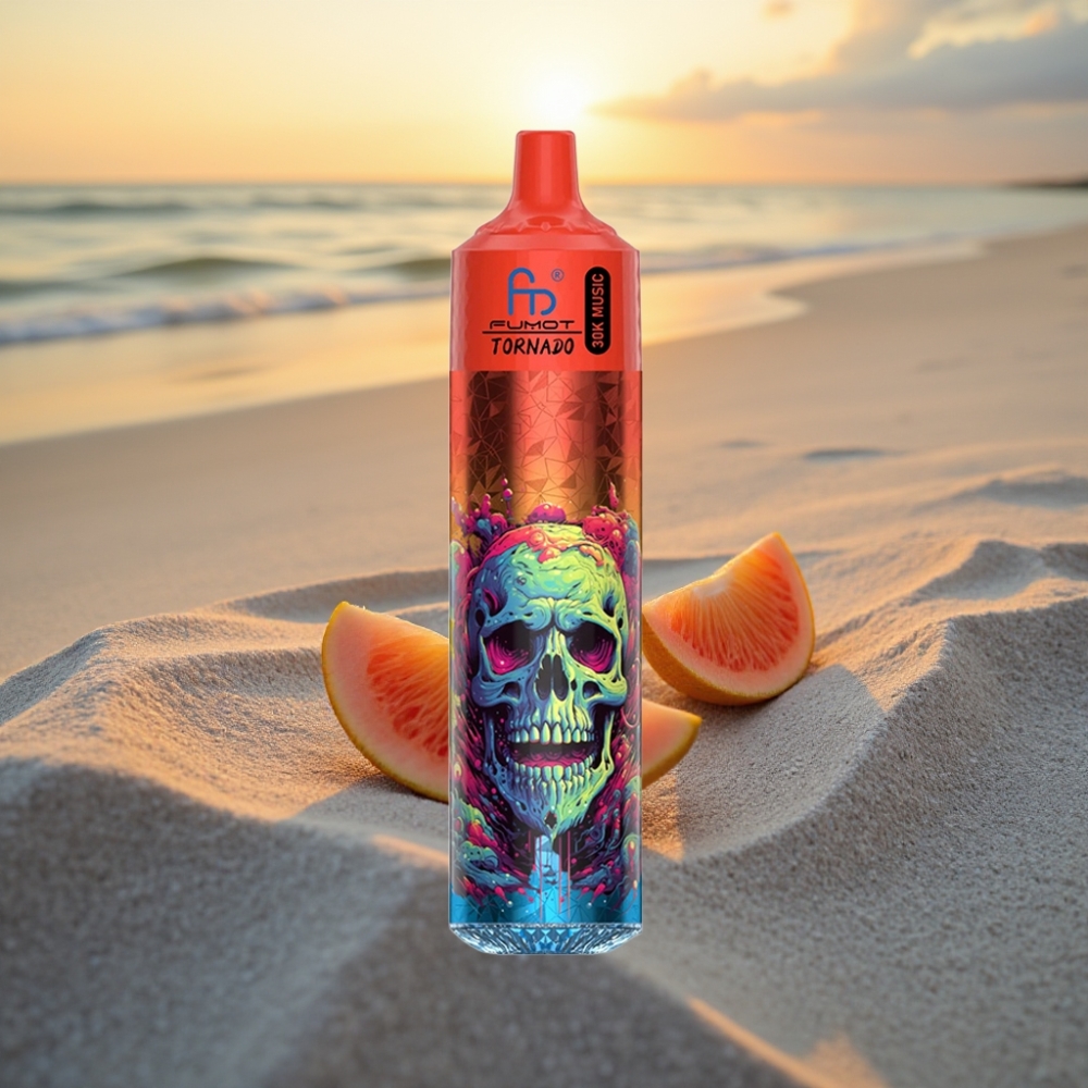 Fumot RandM Tornado 30000 Pūfu Vienreizējās lietošanas vape Svaiga Ledus (30mL, 2%/5%, 600mAh)
