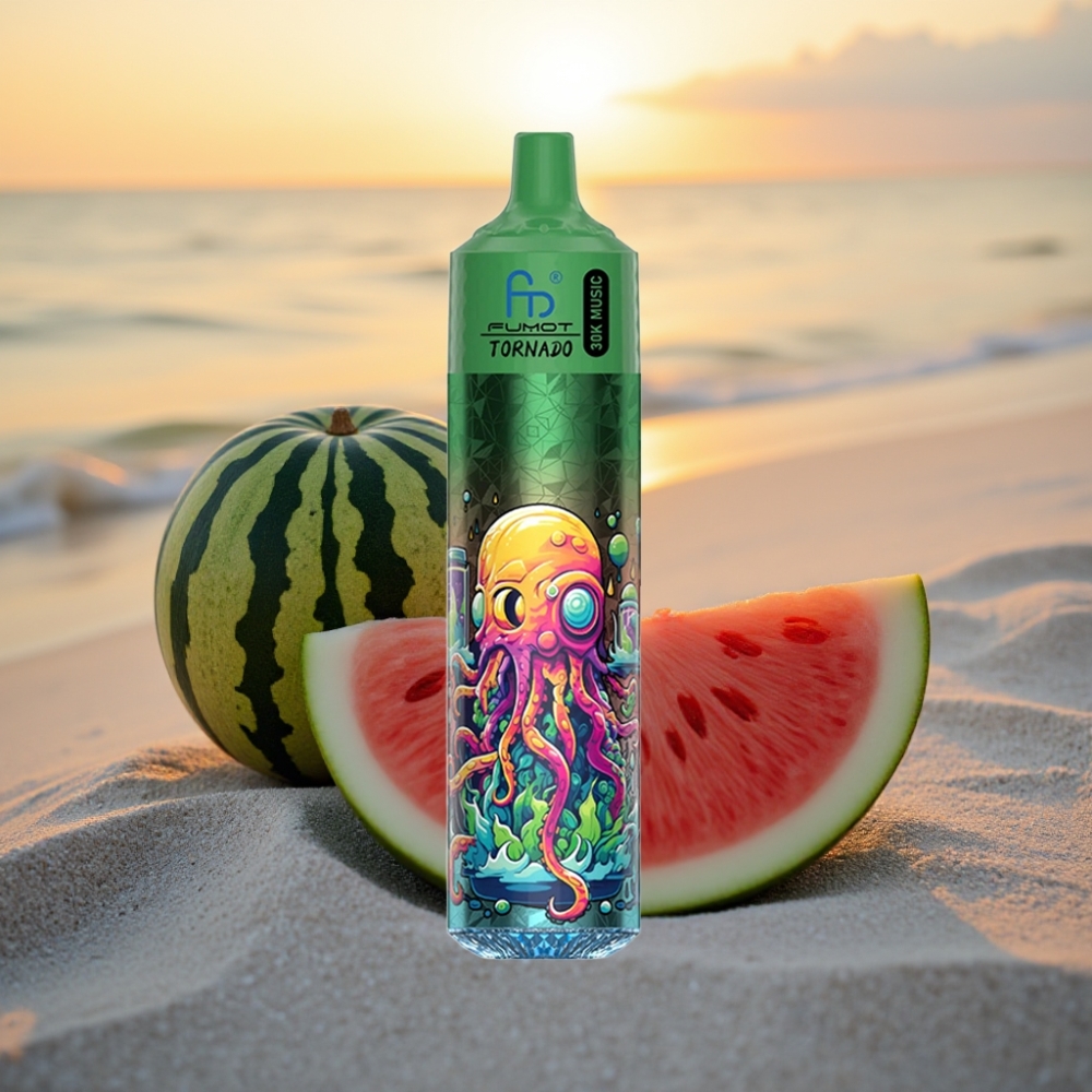 Fumot RandM Tornado 30000 Puffs 30mL LED 2%/5% Arbūza Melone