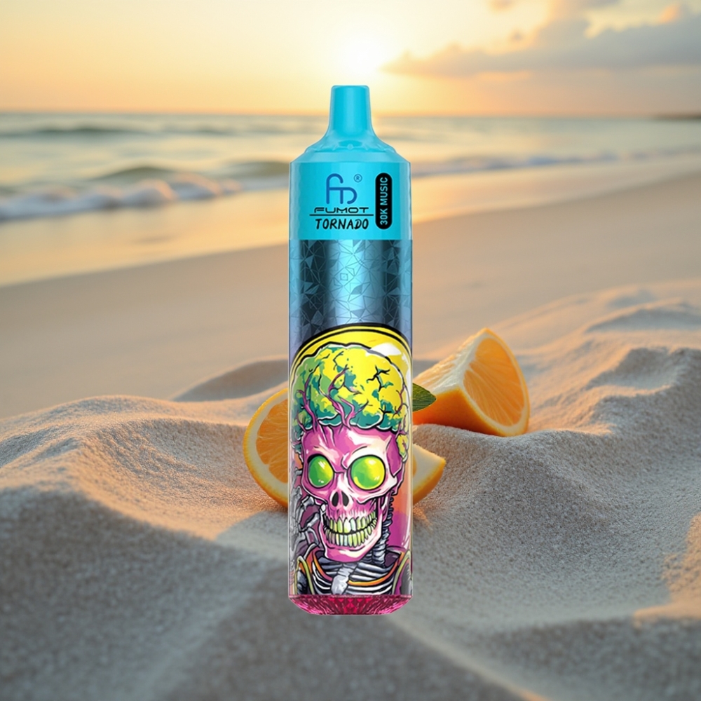 Fumot RandM Tornado 30000 Puffs Vienreizējās lietošanas vape Mētras Ledus, 30mL, 2%/5%, 600mAh