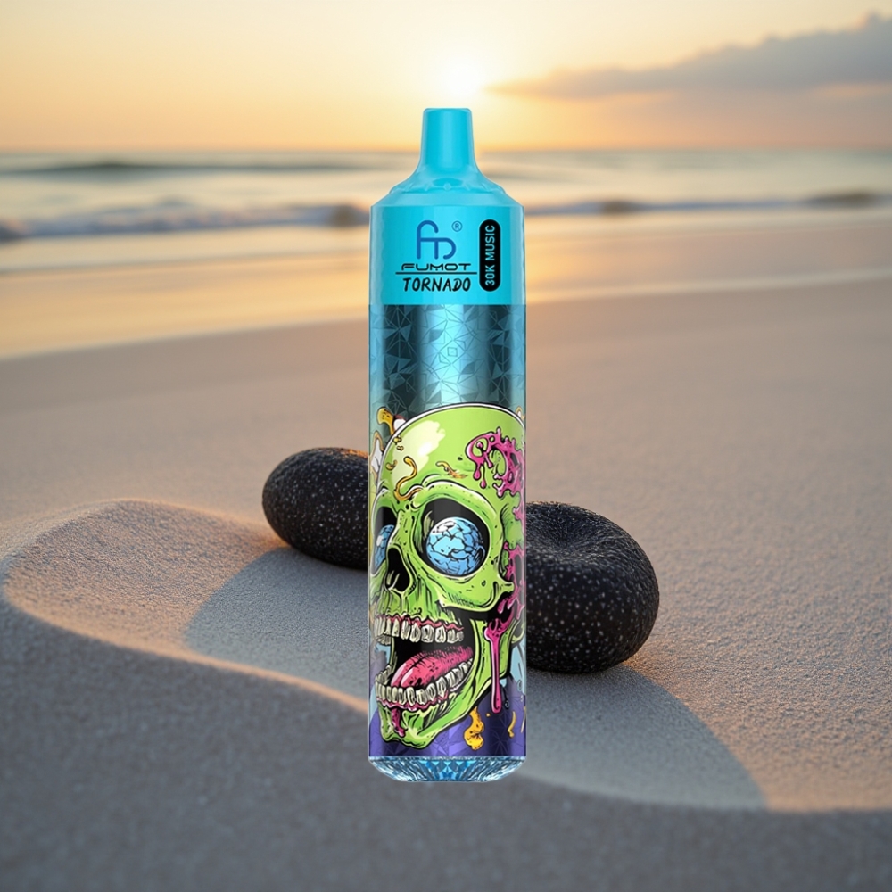 Fumot RandM Tornado 30000 puffs, 30mL, 2%/5%, 1.0 Ohm, Melnā ledus
