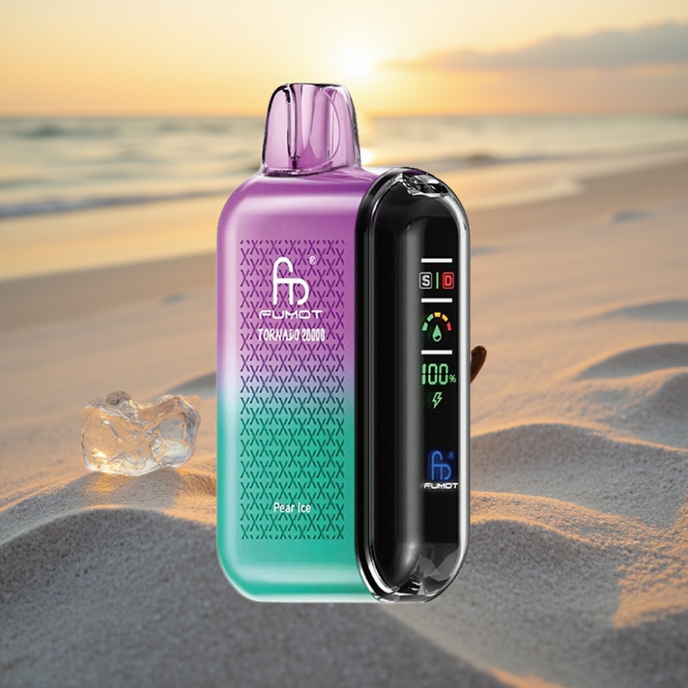 Fumot Tornado 20000 Puffs Vienreizējās lietošanas vape Bumbuļledus 20ml, 850mAh, 2% Nikotīns