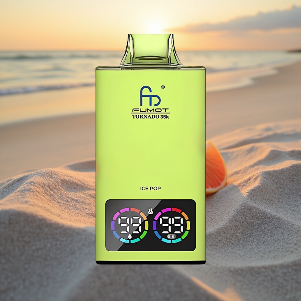 Fumot Tornado 35K Izmetamais Veips Ledus Popss – 15ml, 700MAH, USB-C, 35000 Ieelpas