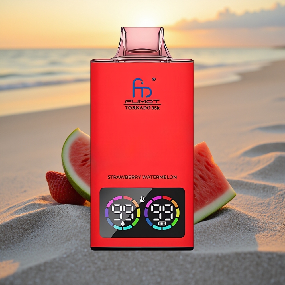 Fumot Tornado 35K Vienreizējās lietošanas vape 35000 Iekšzemes 15ml RGB Gaismas Zemeņu Arbūzs