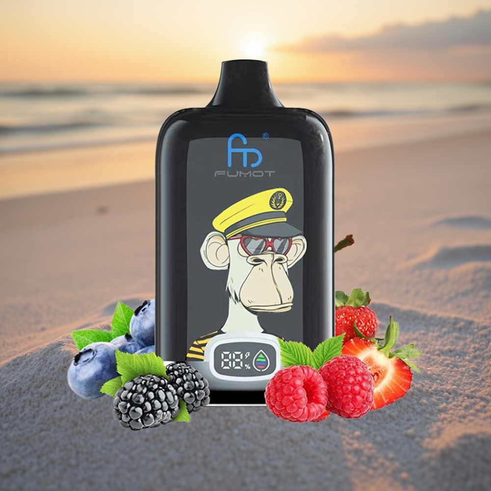 Fumot Tornado Digital Box 12000 Puffs Vienreizējās lietošanas vape Ķirsis 20ml 550mAh