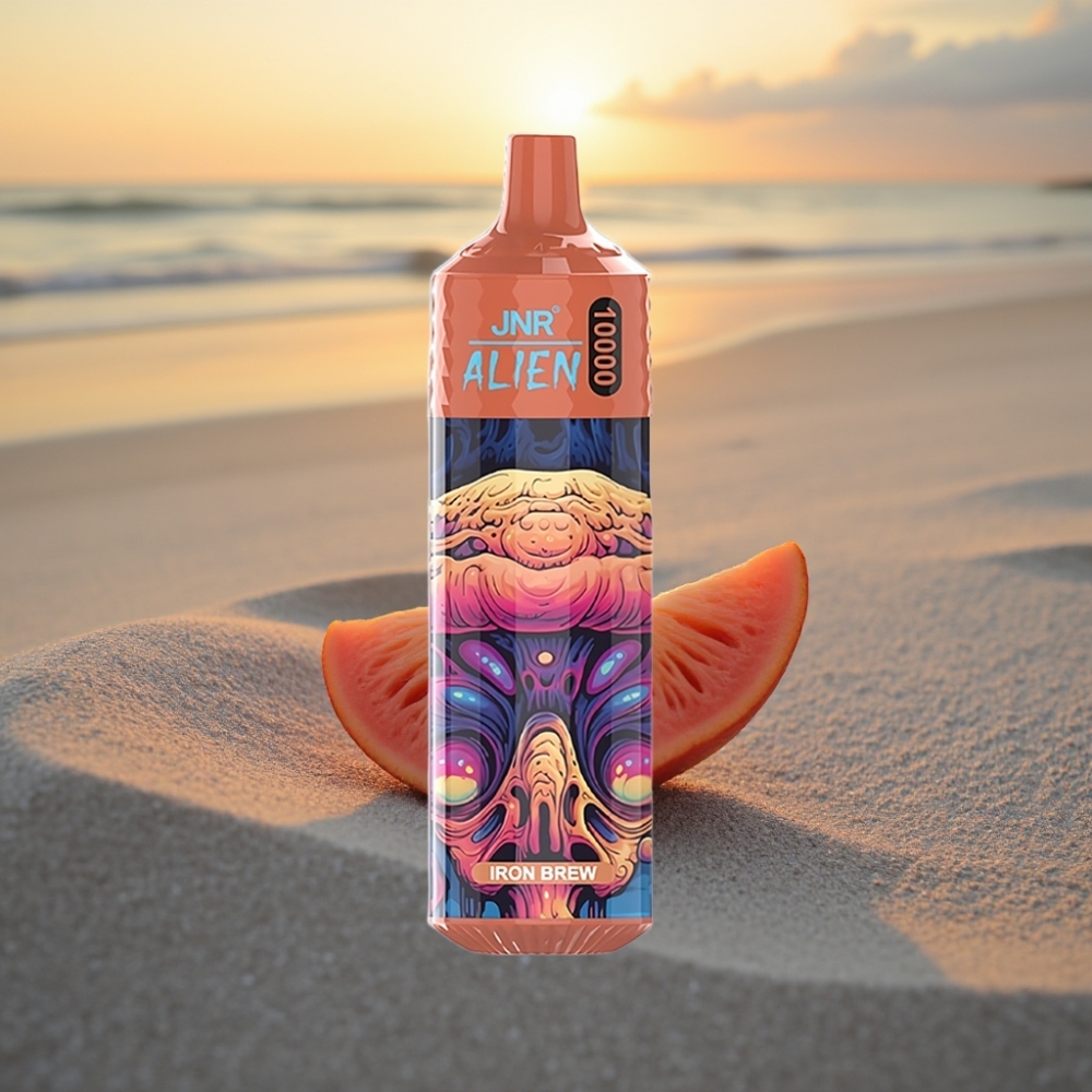 JNR Alien 10000 Puffs Vienreizējās lietošanas vape Dzelzs brūveris, 850mAh, 20ml, Type-C, RGB