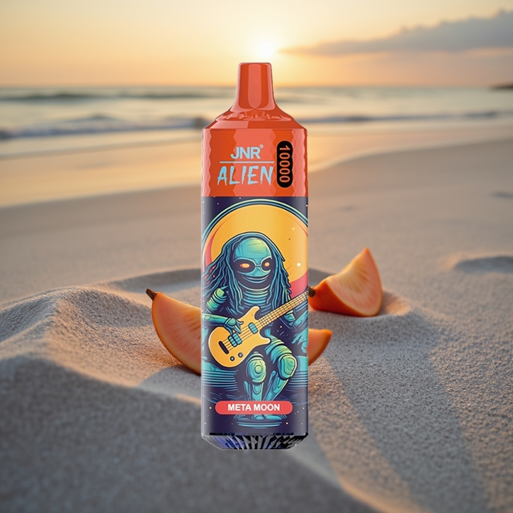 JNR Alien 10000 Puffs Vienreizējās lietošanas vape Meta mēness, 850mAh, 20ml, Type-C, RGB