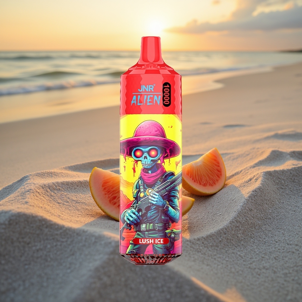 JNR Alien 10000 Puffs Vienreizējās lietošanas vape Sprāgstošais Ledus ar 850mAh, 20ml e-šķidrums, Type-C, RGB
