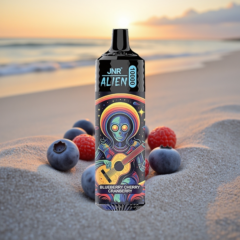 JNR Alien 10000 Puffs Vienreizējās lietošanas vape Zemenes Ķiršu Dzērvenes, 850mAh, Type-C, LED