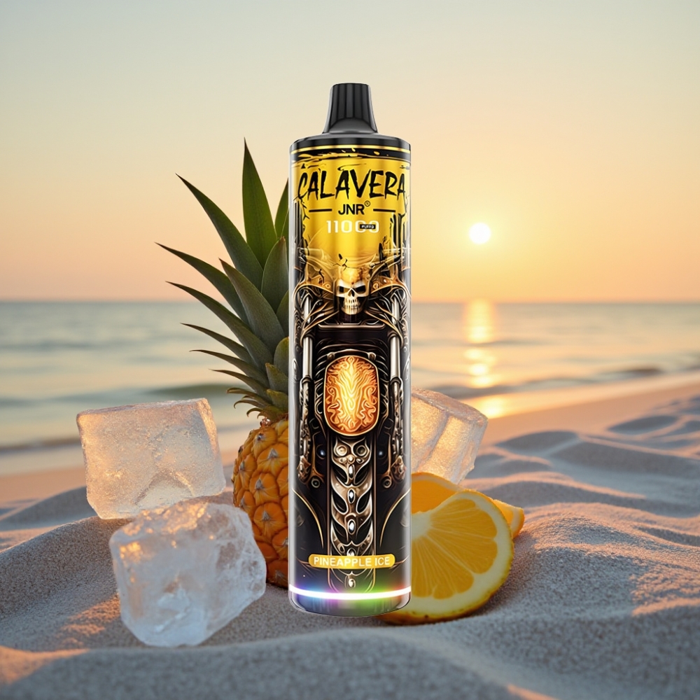 JNR Calavera 11000 Puffs Vienreizējās lietošanas vape Ananāsu Ledus, Type-C, 850mAh, 21ml, 1.0ohm