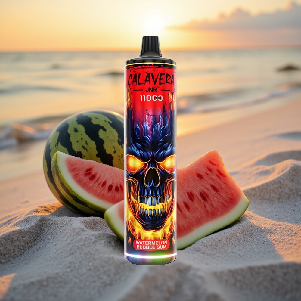 JNR Calavera 11000 Puffs Vienreizējās lietošanas vape Arbūzu Košļājamā Gumija, Type-C, 850mAh, 21ml, 1.0ohm