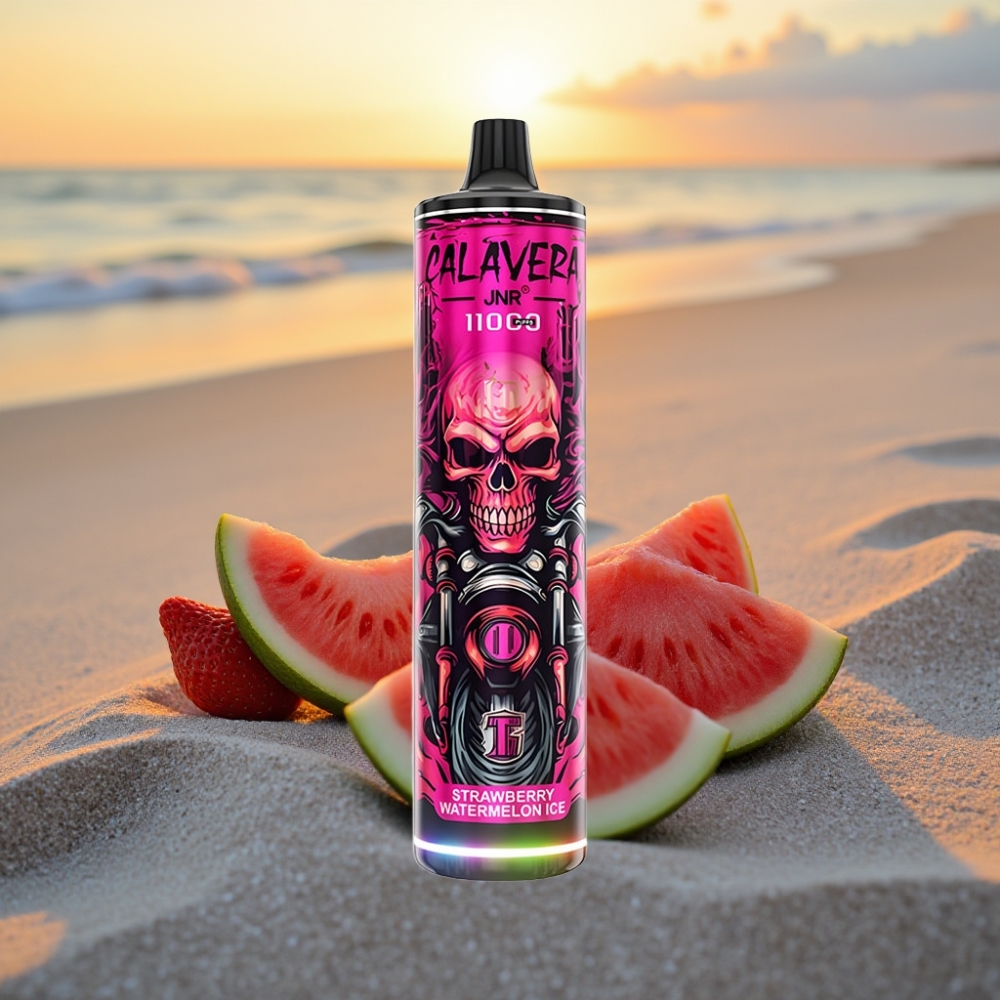 JNR Calavera 11000 Puffs Vienreizējās lietošanas vape Zemeņu Arbūzu Ledus ar Type-C, 850mAh, 21ml, 1.0ohm