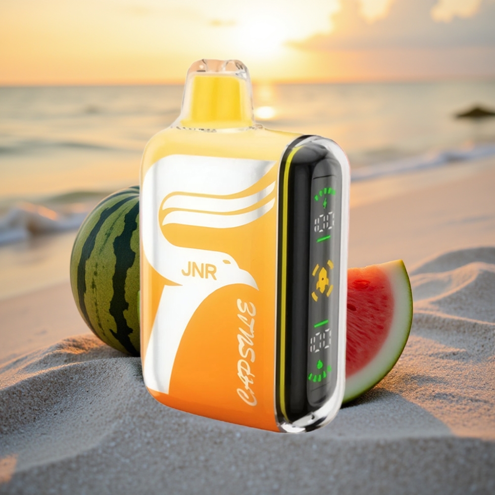 JNR Capsule 15000 Puffs Vienreizējās lietošanas vape Arbūzu Irchee, 20ml, 850mAh, 20W, 2%/5%
