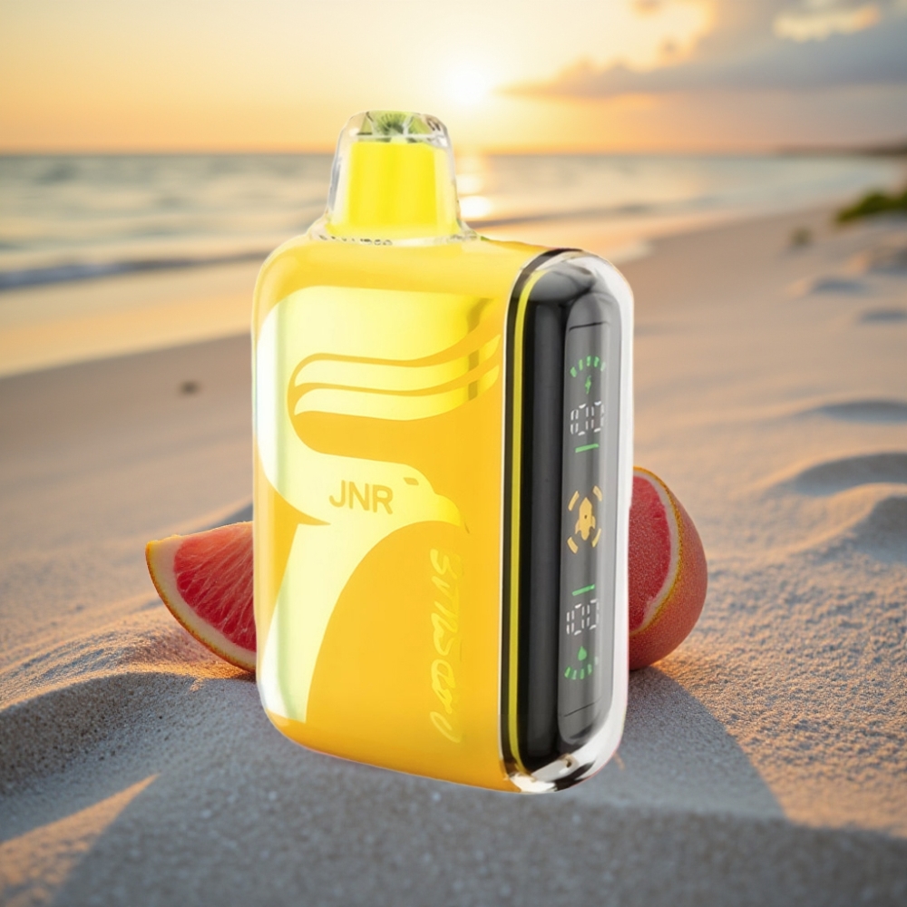 JNR Capsule 15000 Puffs Vienreizējās lietošanas vape Tropu Piedzīvojums, 850mAh, 20ml, 20W, Dual Mesh Coil, Smart LED, Type-C