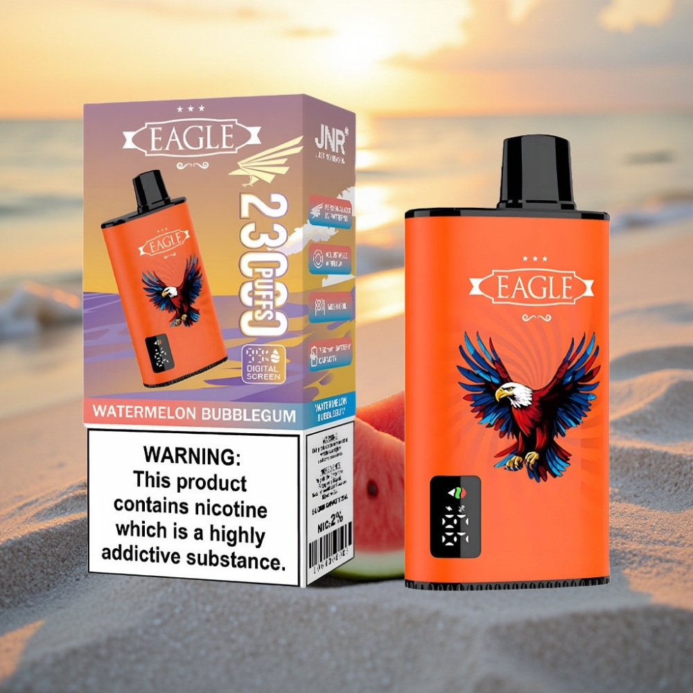 JNR EAGLE Smart 23000 Puffs Vienreizējās lietošanas vape Arbūze Sīkšķu Smagars ar Digitālo Displeju, 1.0ohm Coil, Type-C