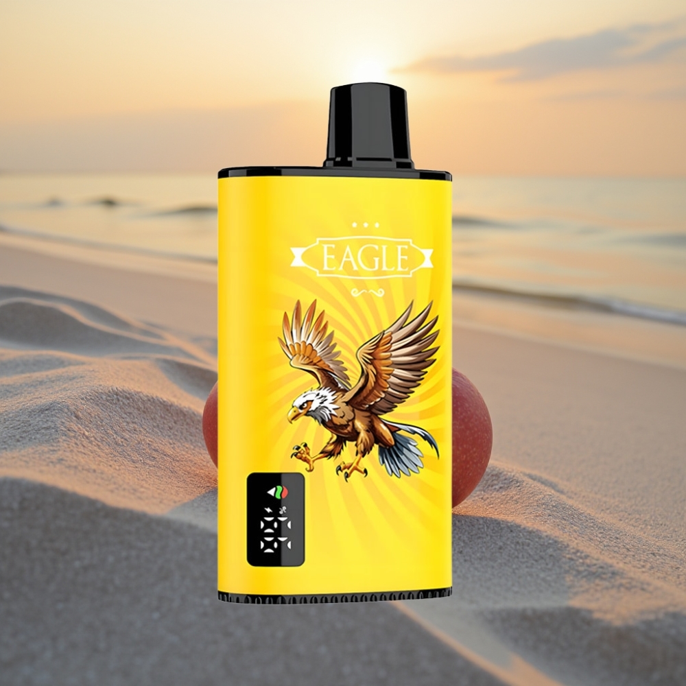 JNR EAGLE Smart 23000 Puffs Vienreizējās lietošanas vape Digitālais ekrāns, 1.0ohm, Dubultā ābolu