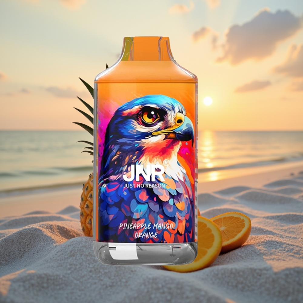 JNR Falcon 16000 Puffs Vienreizējās lietošanas vape Ananāsu Mango Apelsīns (850mAh, 22ml, Dual Mesh Coil)