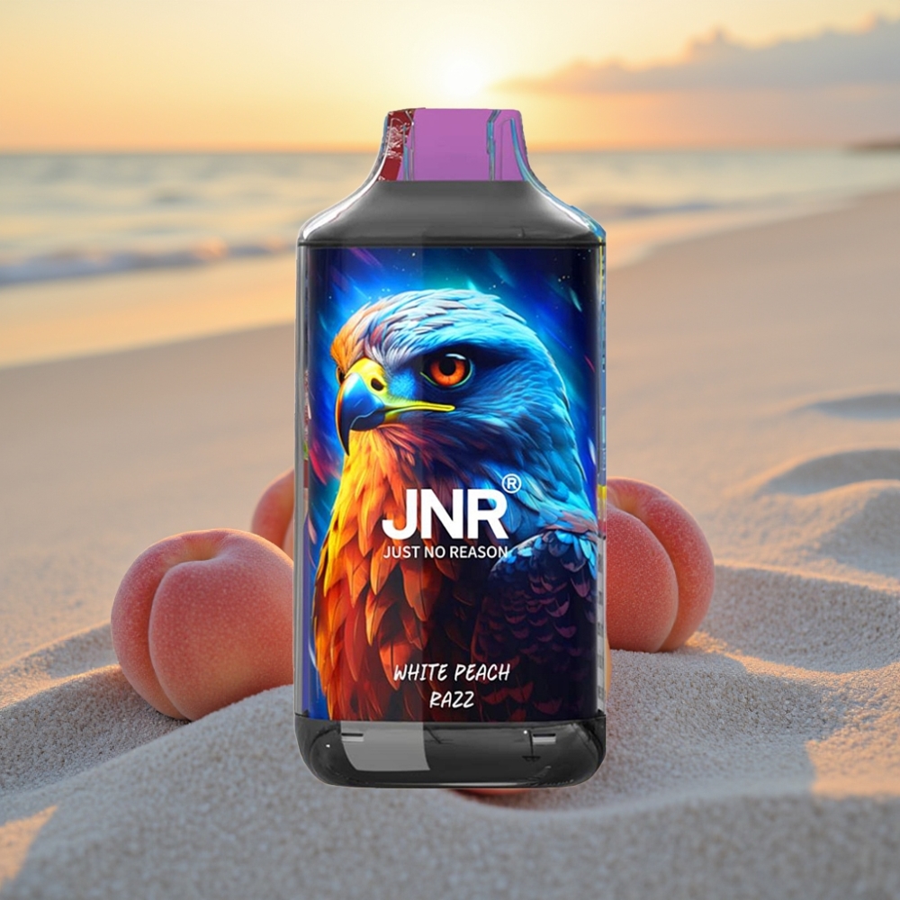 JNR Falcon 16000 Puffs Vienreizējās lietošanas vape Baltā Persiku Razz 22ml 850mAh Type C