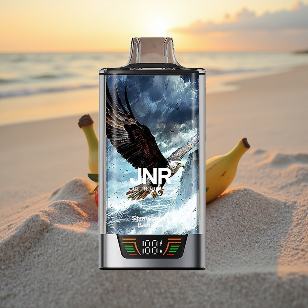 JNR Falcon Pro 28000 Vienreizējās lietošanas vape Zemeņu Banānu 30ml 5% Nikotīna USB-C