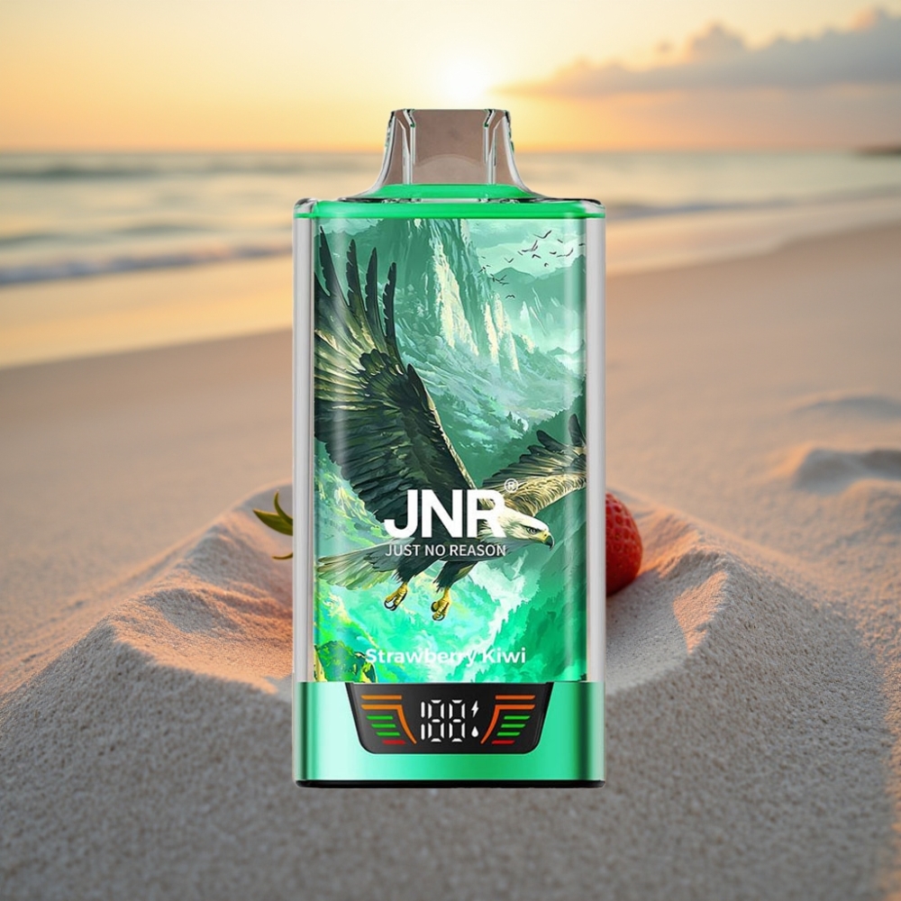 JNR Falcon Pro 28000 Vienreizējās lietošanas vape Zemeņu Kiwi, 30ml, 5% Nikotīns, USB-C, 950mAh