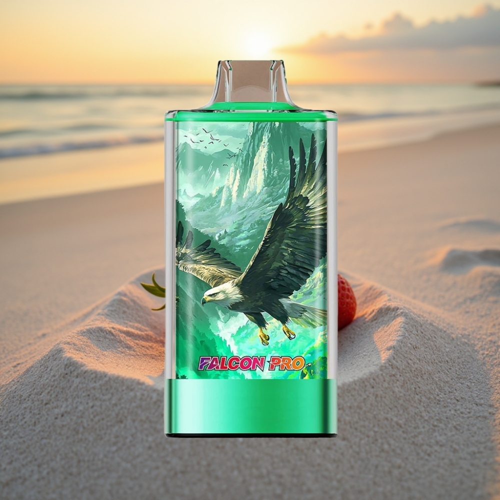 JNR Falcon Pro 28000 Vienreizējās lietošanas vape Zemeņu Kiwi, 30ml, 5% Nikotīns, USB-C, 950mAh