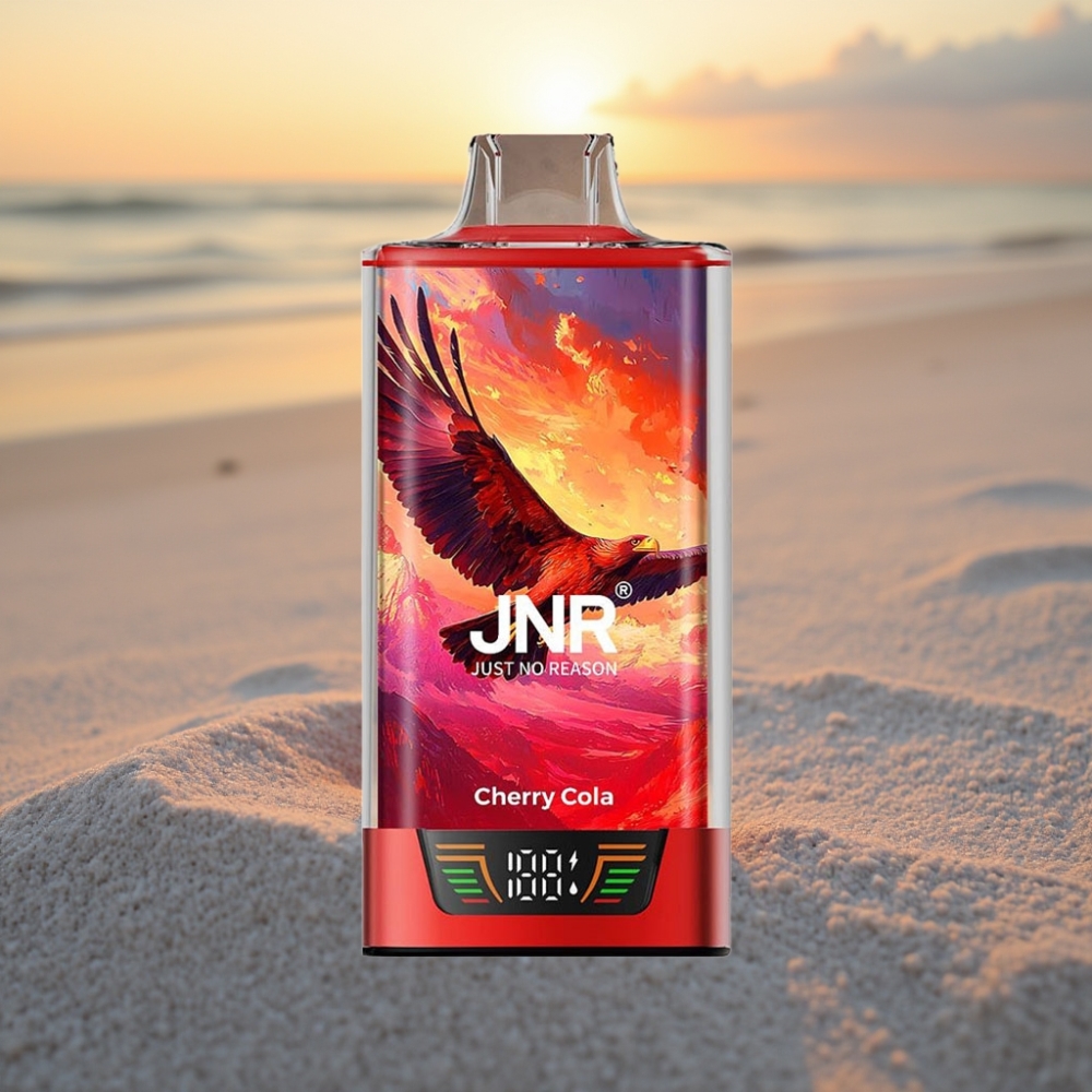 JNR Falcon Pro 28000 Vienreizējās lietošanas vape Ķiršu Kola, 30ml, 5% Nikotīna, USB-C, MTL