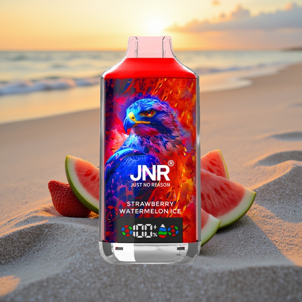 JNR Falcon X 18000 Puffs Vienreizējās lietošanas vape Zemeņu Arbūza Ledus (750mAh, 24ml, Type-C)