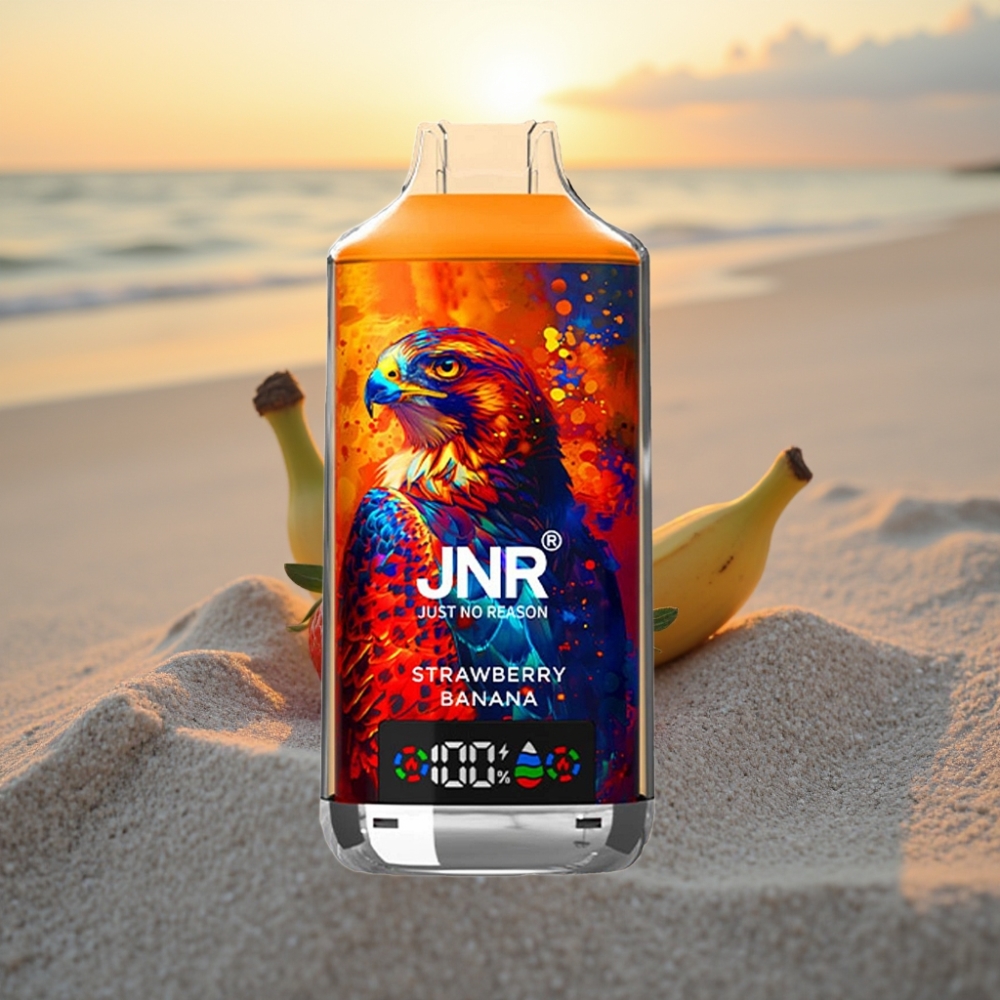 JNR Falcon X 18000 Puffs Vienreizējās lietošanas vape Zemeņu Banāns 750mAh 24ml Type-C