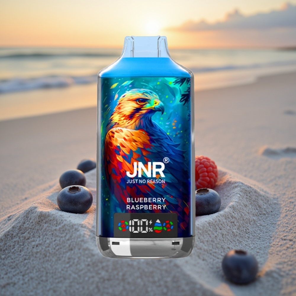 JNR Falcon X 18000 Puffs Vienreizējās lietošanas vape Zemenes Aveņu, 750mAh, 24ml, Type-C