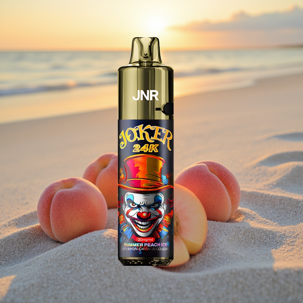 JNR Joker 24K Pūšas Vienreizējās lietošanas vape Vasaras Persiku Ledus, 2+10ml, 800mAh, Type-C
