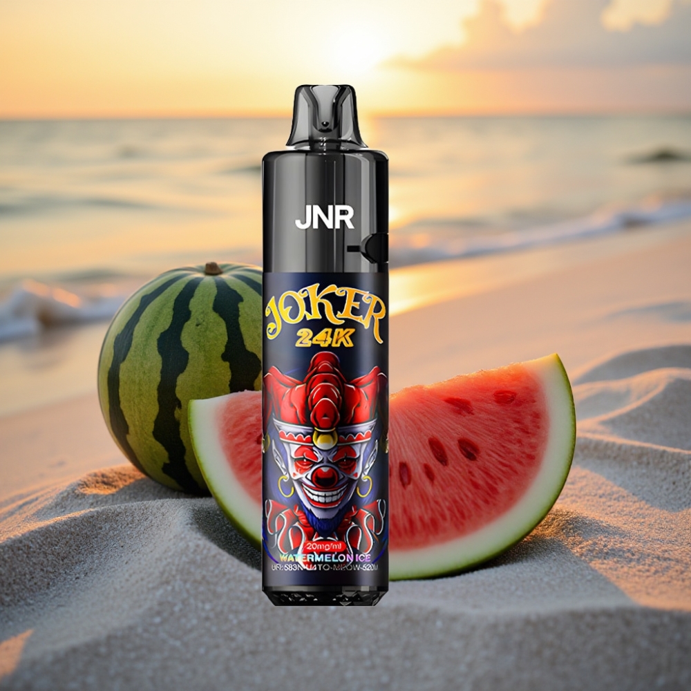 JNR Joker 24K Pūšu Vienreizējās lietošanas vape Arbūza Ledus, 24000 Pūšu, 2+10ml, 800mAh