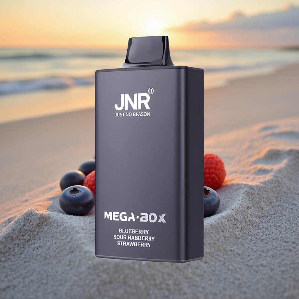 JNR Mega Box 25000 Pūšu Vienreizējās lietošanas vape Zemenes Aveņu Dzērvenes, 30ml, 850mAh