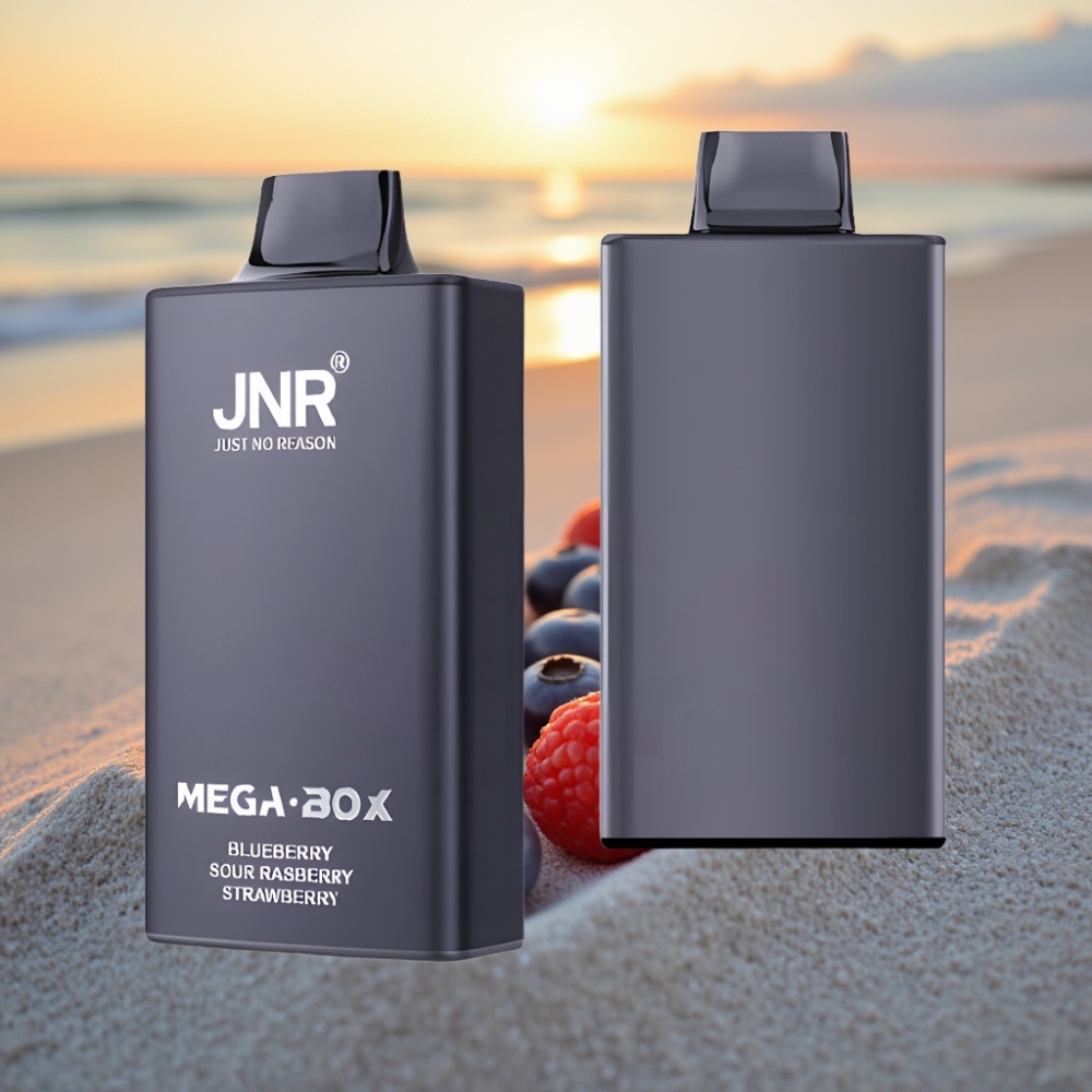 JNR Mega Box 25000 Pūšu Vienreizējās lietošanas vape Zemenes Aveņu Dzērvenes, 30ml, 850mAh