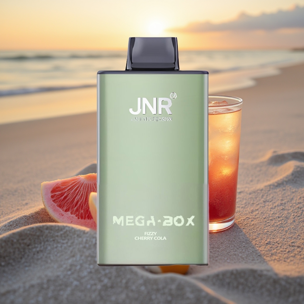 JNR Mega Box 25000 Puffs Vienreizējās lietošanas vape Dzirkstošā Ķiršu Kola, 30ml, 850mAh, Type-C