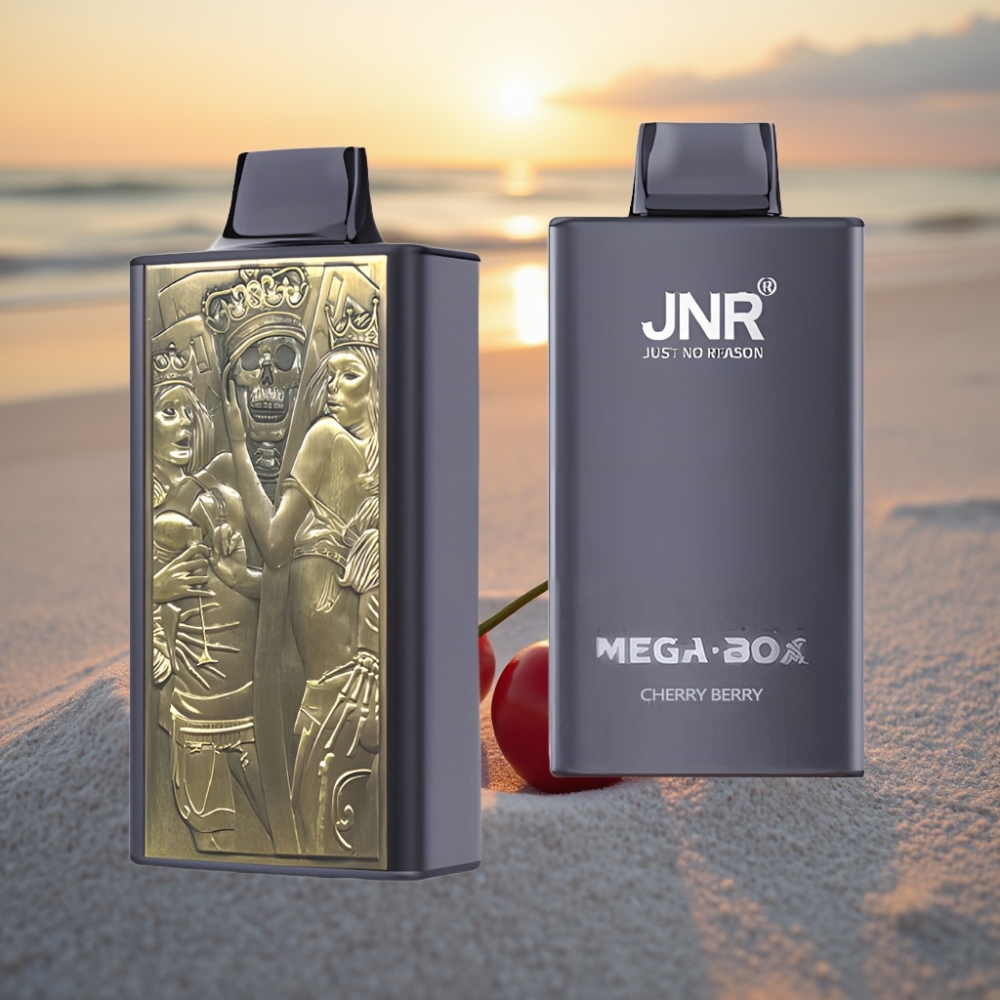 JNR Mega Box 25000 Puffs Vienreizējās lietošanas vape Kiršu-Ogu 30ml 850mAh Type-C