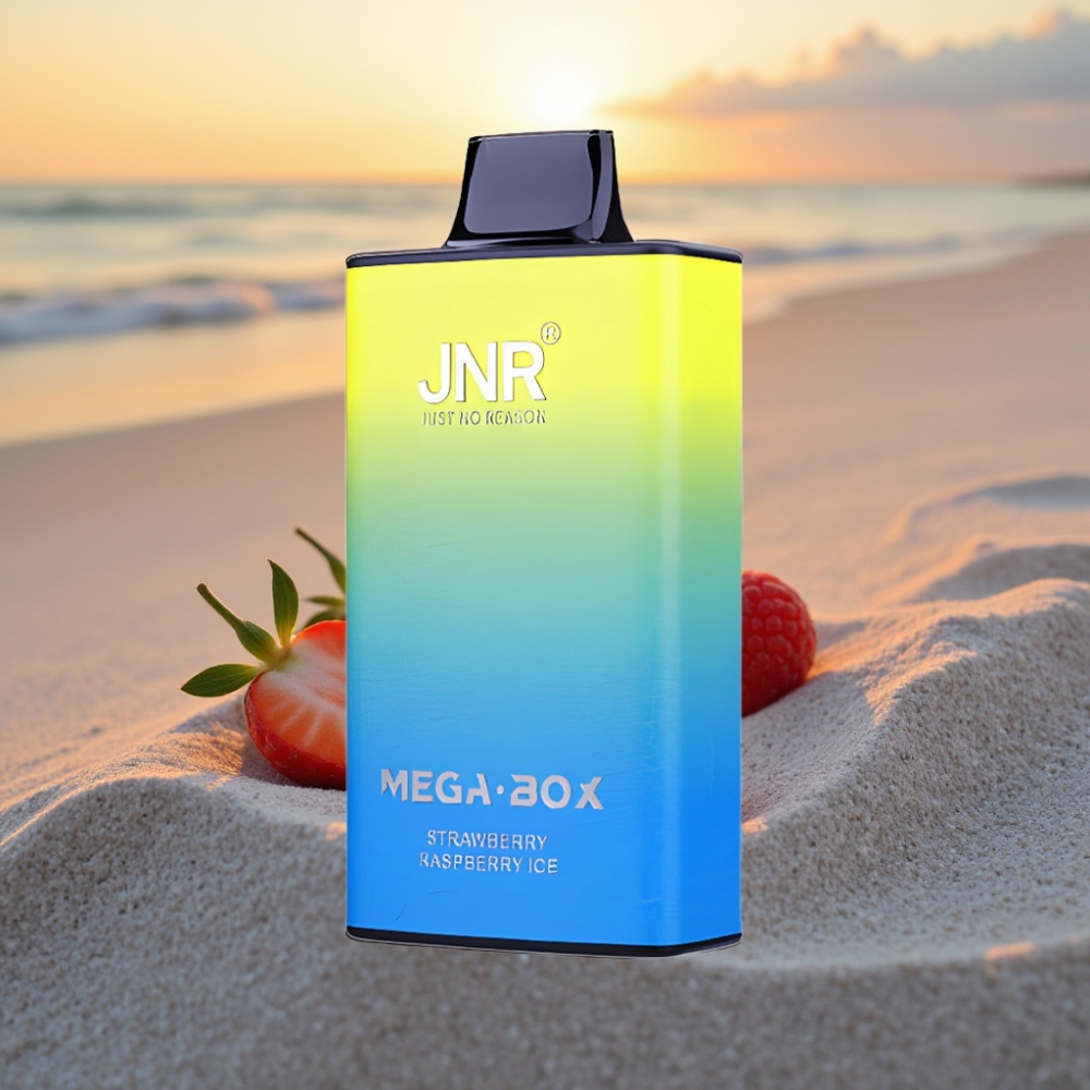 JNR Mega Box 25000 Puffs Vienreizējās lietošanas vape Zemeņu Aveņu Ledus, 30ml, 850mAh, Type-C