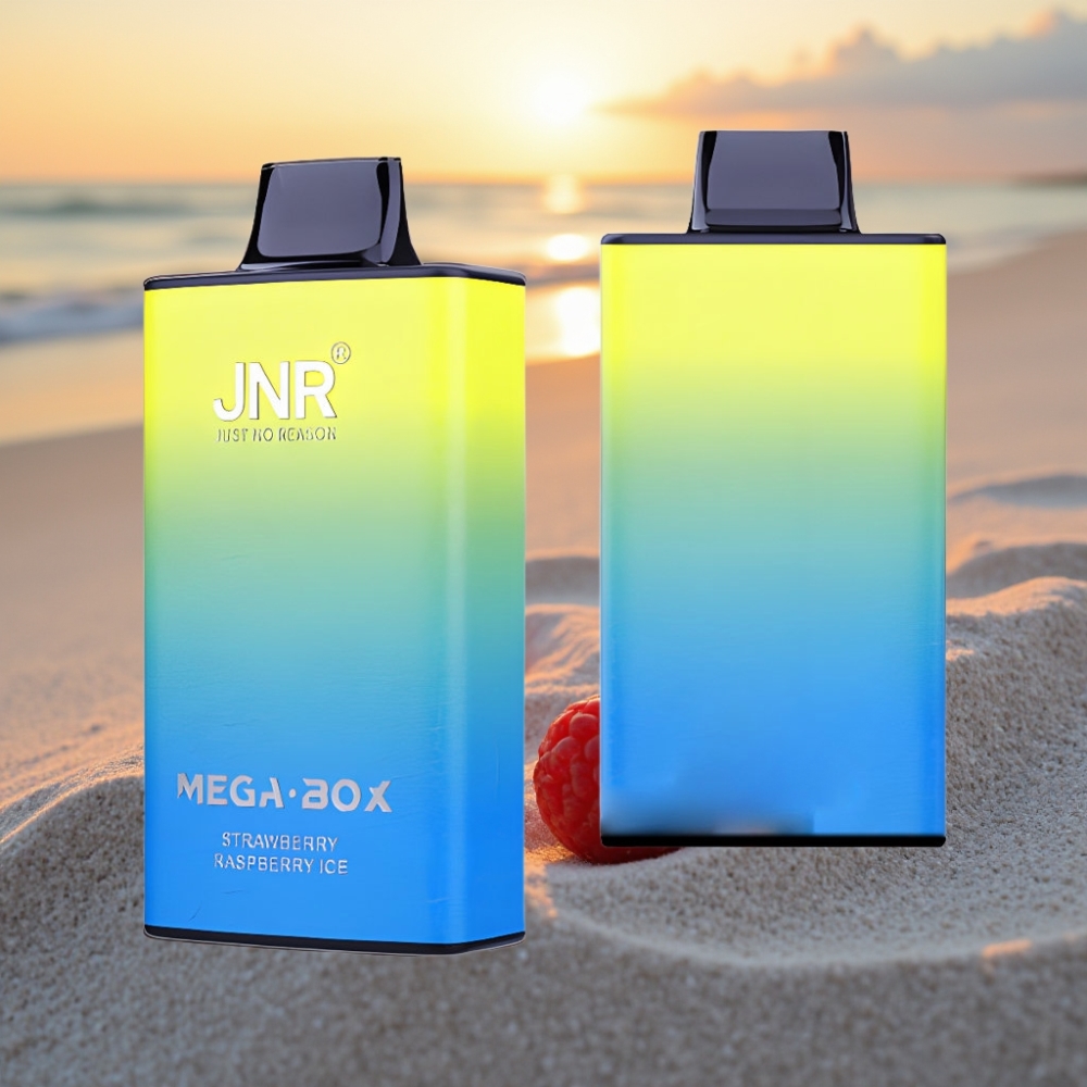 JNR Mega Box 25000 Puffs Vienreizējās lietošanas vape Zemeņu Aveņu Ledus, 30ml, 850mAh, Type-C