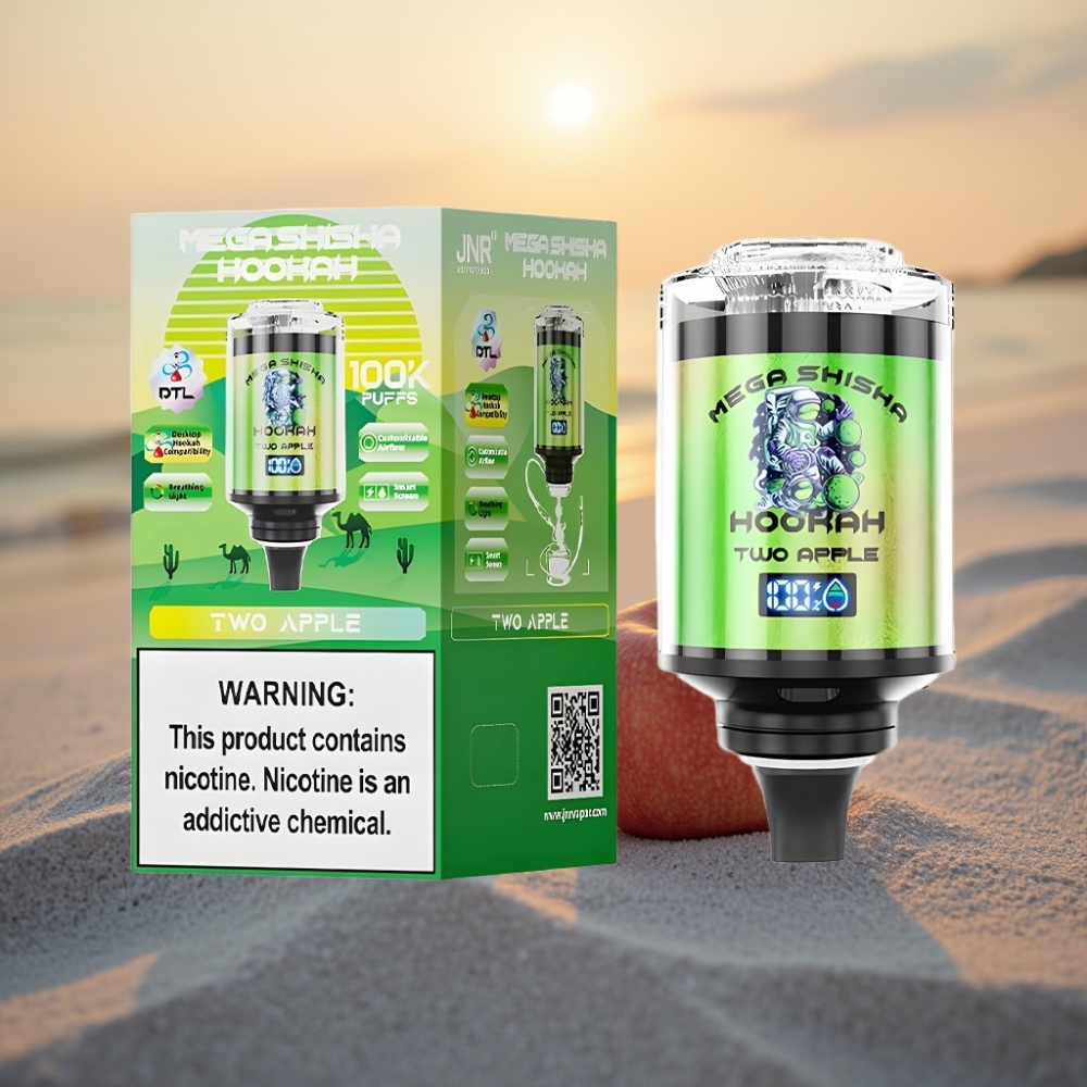 JNR Mega Shisha Hookah 100K Dvēseļu Gaisma, Divi Āboli, 60ml, 2200mAh
