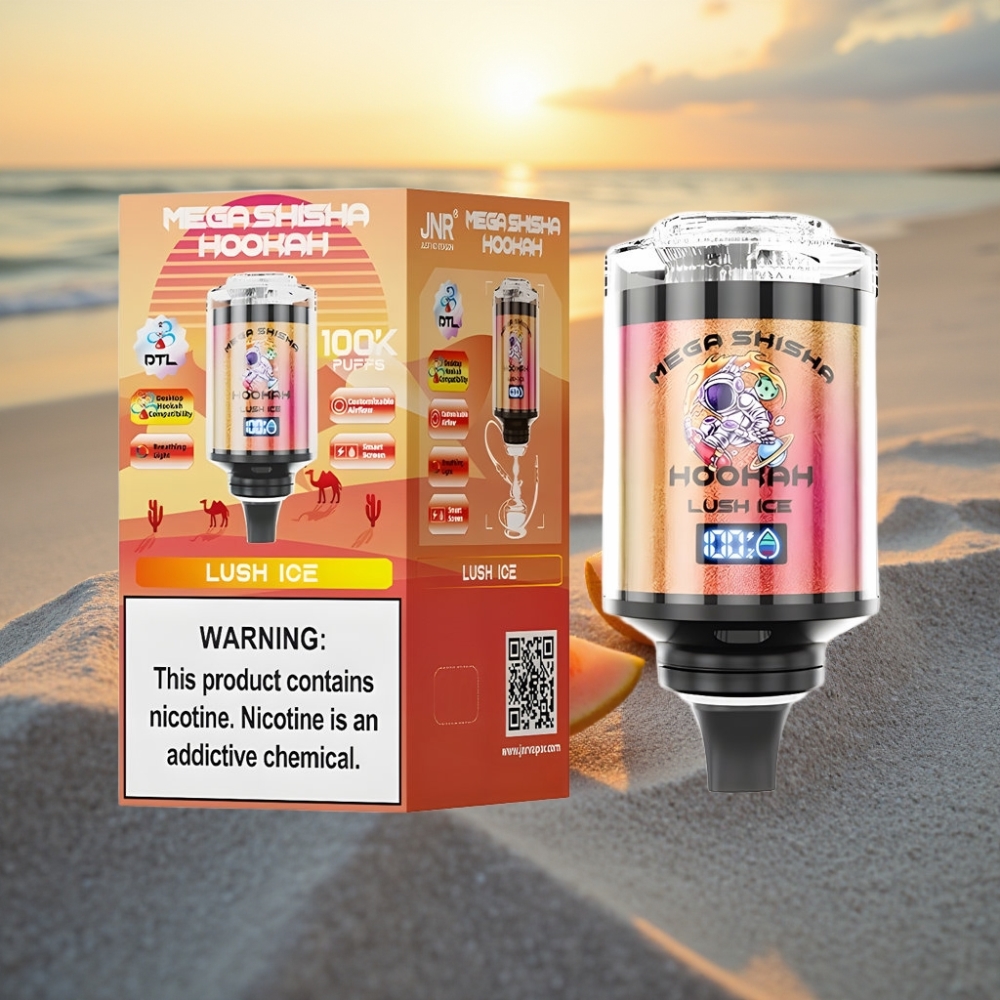 JNR Mega Shisha Hookah 100K Galda Kompatibilitāte Svaiga Ledus